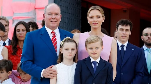 Prins Albert en prinses Charlene van Monaco vieren 20 jaar op de troon