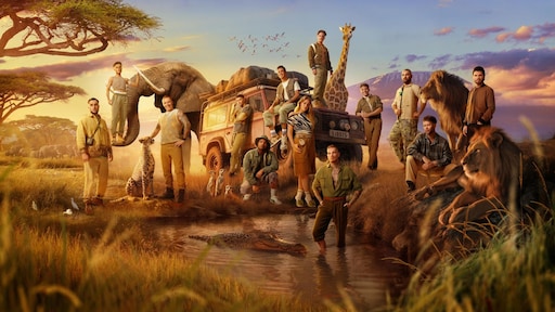 Hier zijn de mannen van Echte Jongens op Safari bekend van