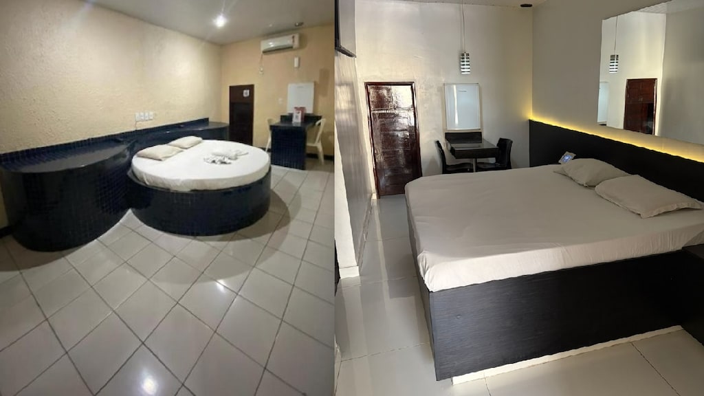 In het motel van Gonçalves hebben onder meer ronde bedden plaatsgemaakt voor rechthoekige