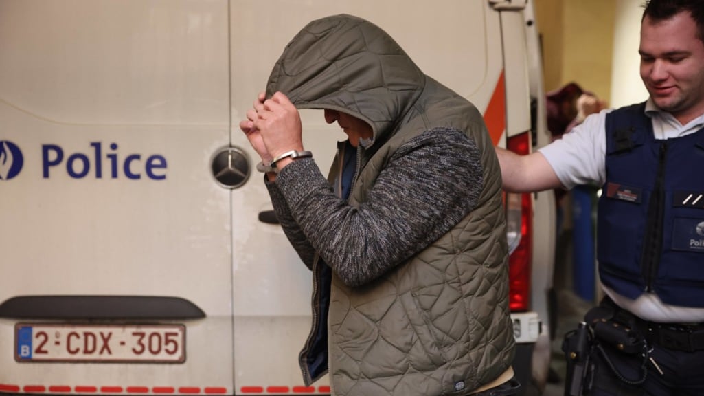 Nick M. tijdens zijn arrestatie op 4 maart.