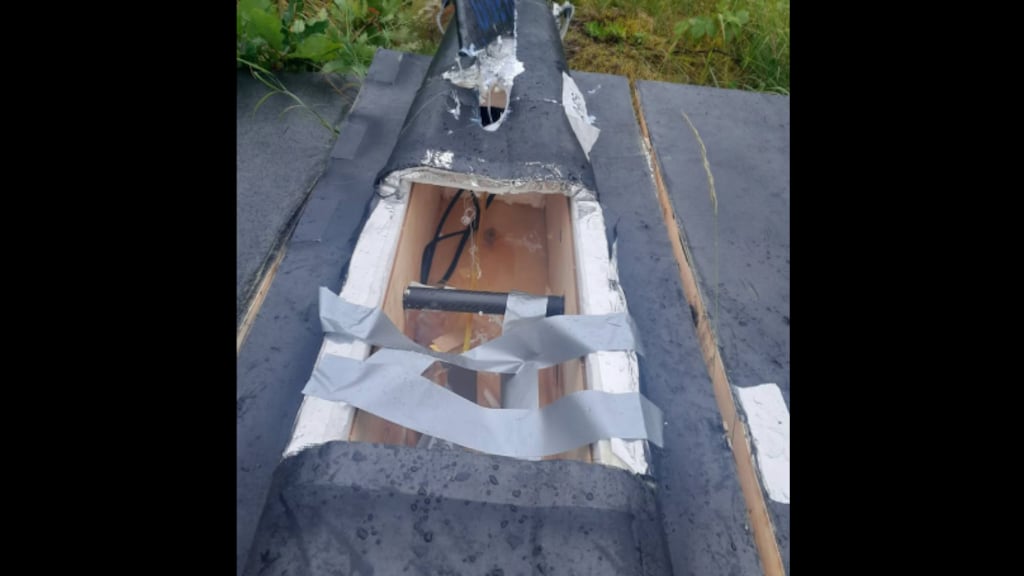 Vorige maand werd in Litouwen deze drone gevonden.