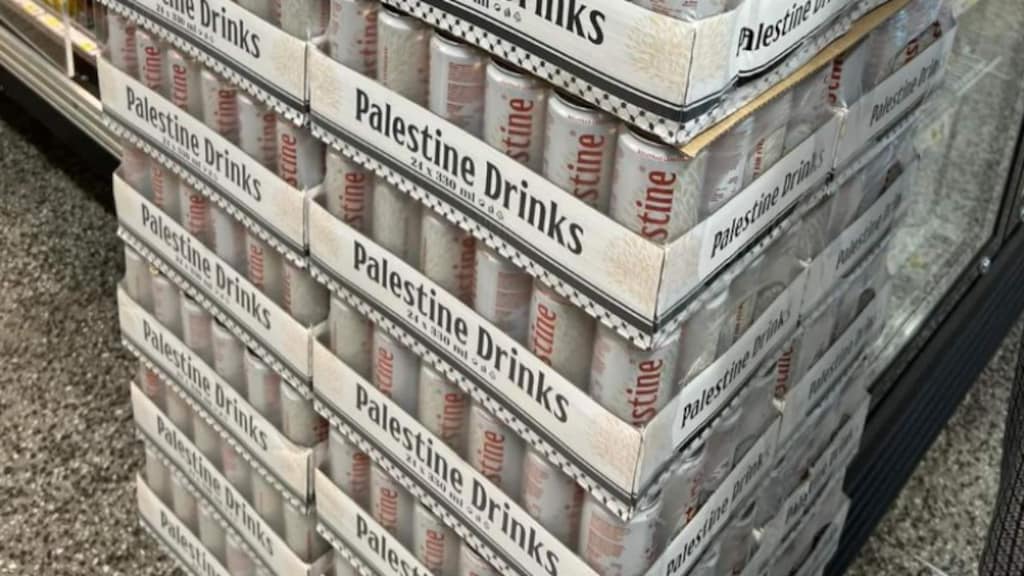 Een tray met Palestina Cola
