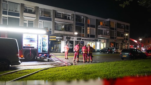 Zeer grote brand in Winschoten, appartement onbewoonbaar