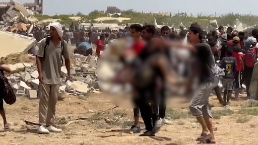 Tiener gedood door voedseldropping in Gaza, beelden tonen incident