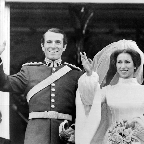 Mark Phillips en prinses Anne, 14 november 1973