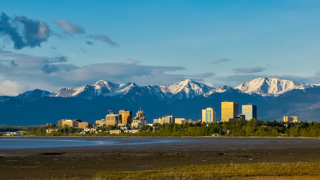 Anchorage, stad in Alaska (VS)