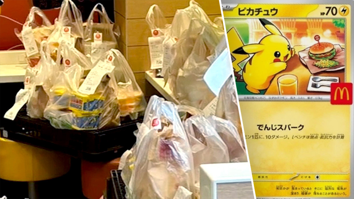 Chaotische taferelen door run op Pokémonkaarten bij McDonald's in Japan