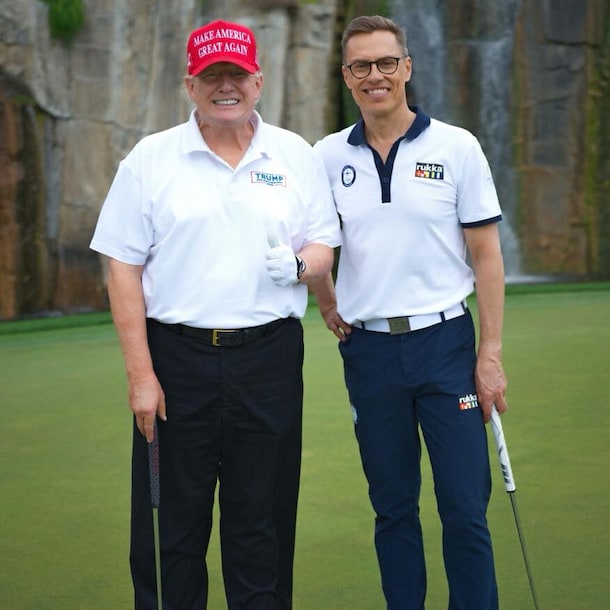 Stubb en Trump in maart van dit jaar.