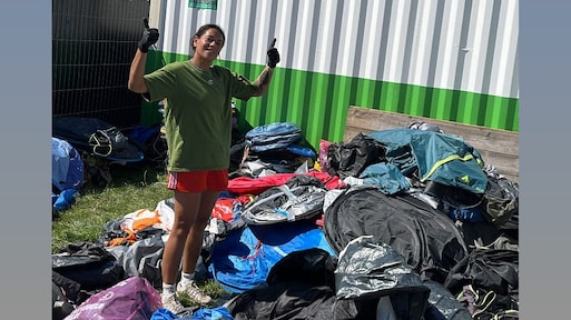 Duizenden slaapzakken van Lowlands naar vluchtelingen: 'Een goudmijn'