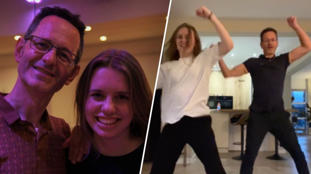 Dansend gaan vader en dochter uit Wijchen viraal: 'Bijbaantje opgezegd'