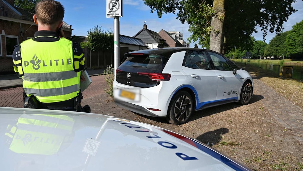 De auto van de spookrijder.