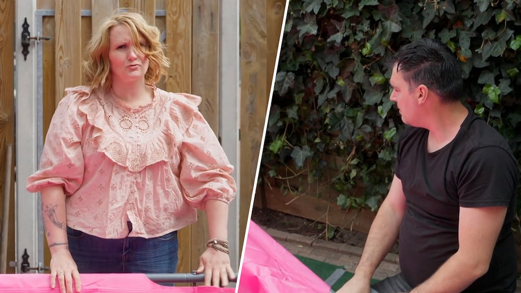 Roze zwembad zorgt voor frustratie bij familie Wildeman in Een huis vol: 'Heb hier echt spijt van'