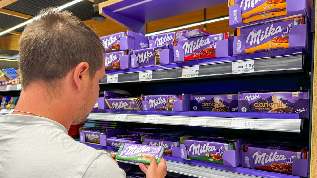 Milka-maker aangeklaagd in Duitsland: chocoladerepen stilletjes kleiner gemaakt