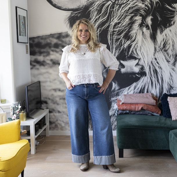 "Ik voel aan mijn kleding hoe het gaat, en maak soms een foto in de spiegel om te vergelijken met eerder."