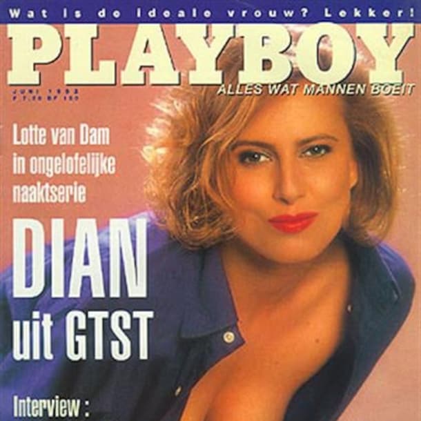 Lotte van Dam op de cover van Playboy