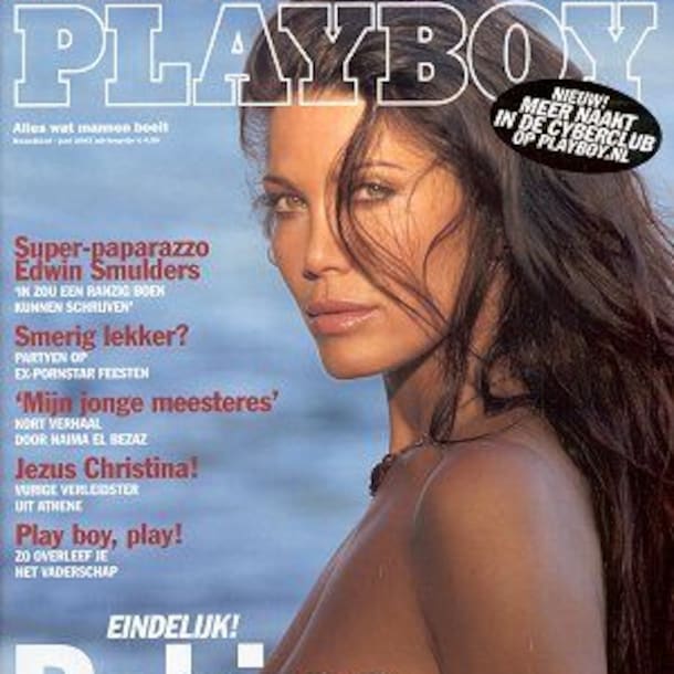 Robine van der Meer op de cover van Playboy