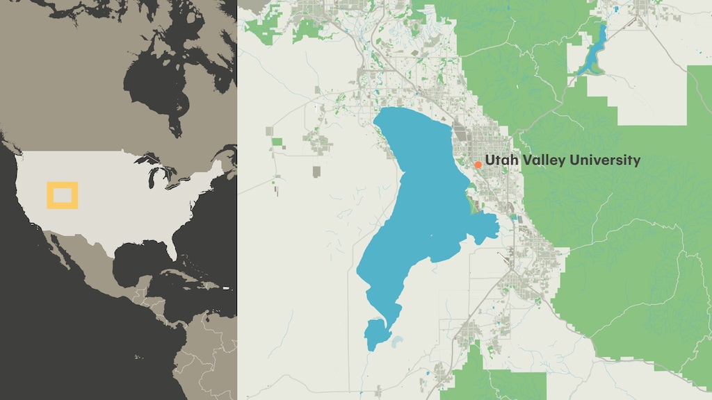 De locatie van het schietincident.