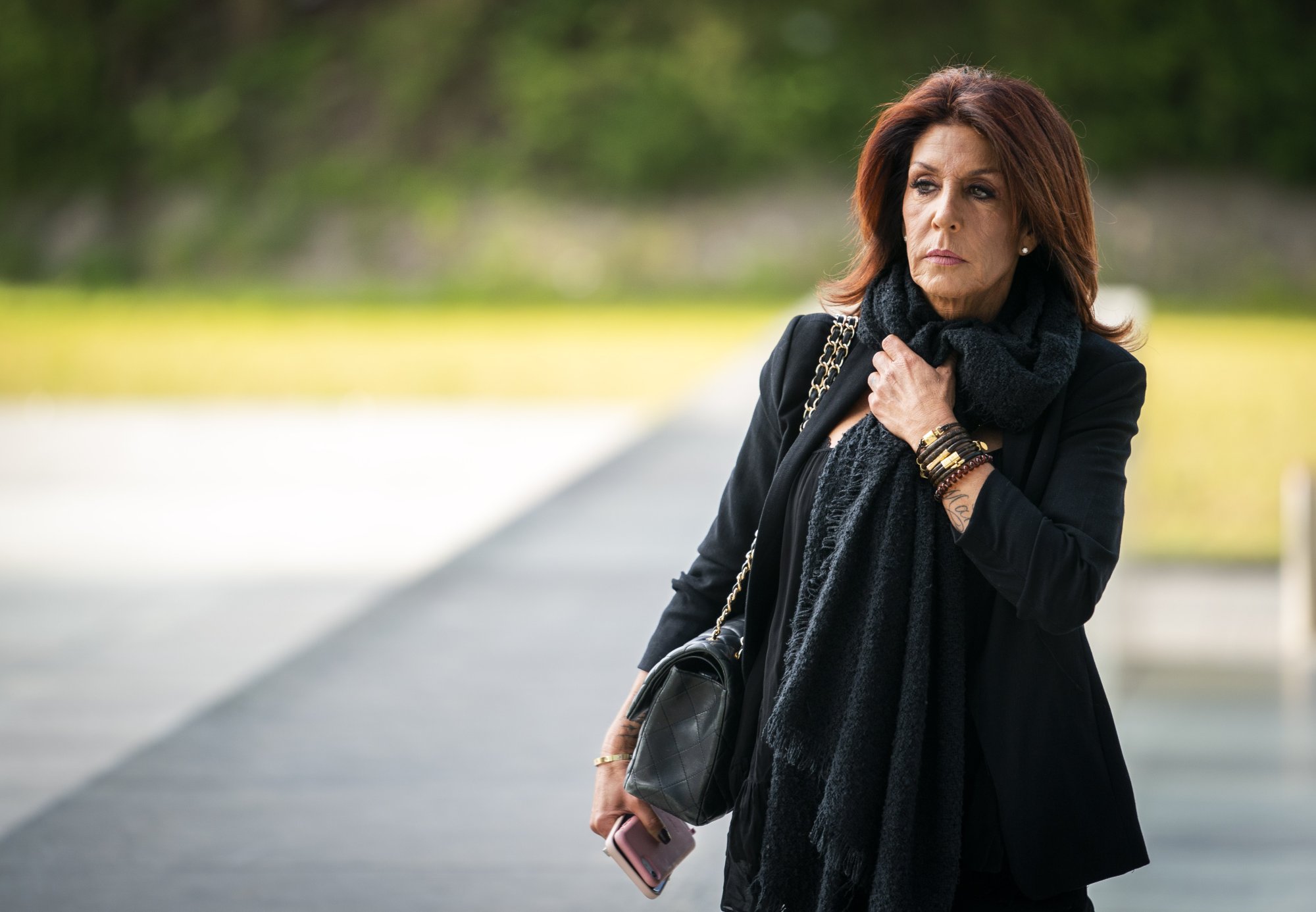 Rachel Hazes onderweg naar de rechtbank in 2022