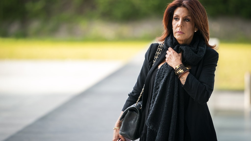 Rachel Hazes onderweg naar de rechtbank in 2022