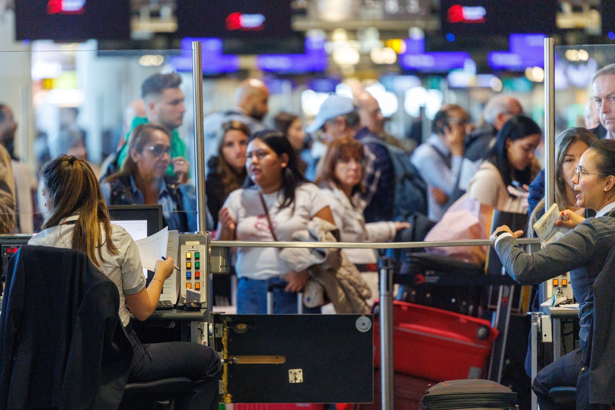 Chaos en drukte ook vandaag nog op Brussels Airport. 