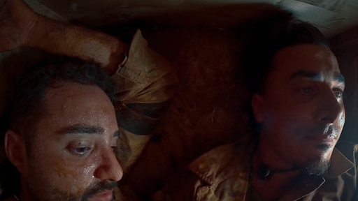 Farja Farvardin en Timor Steffens voeren diep gesprek in benauwde doodskist: 'Moe van het vechten'