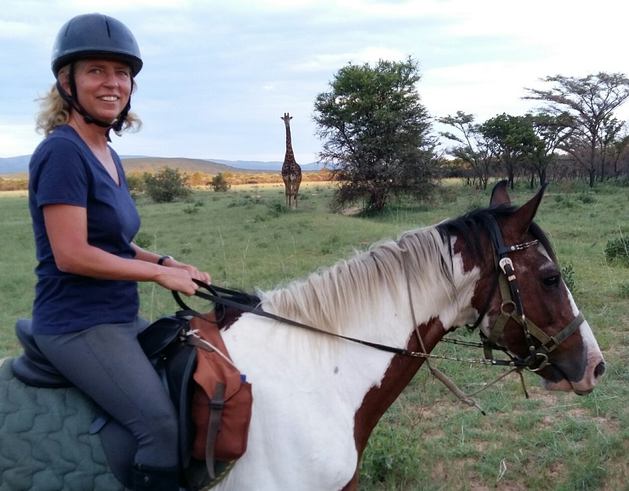 Paardrijden in Waterberg (Zuid-Afrika).