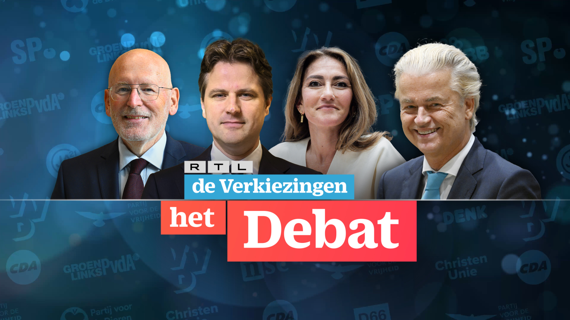 Wilders, Timmermans, Bontenbal en Yeşilgöz uitgenodigd voor eerste RTL-verkiezingsdebat