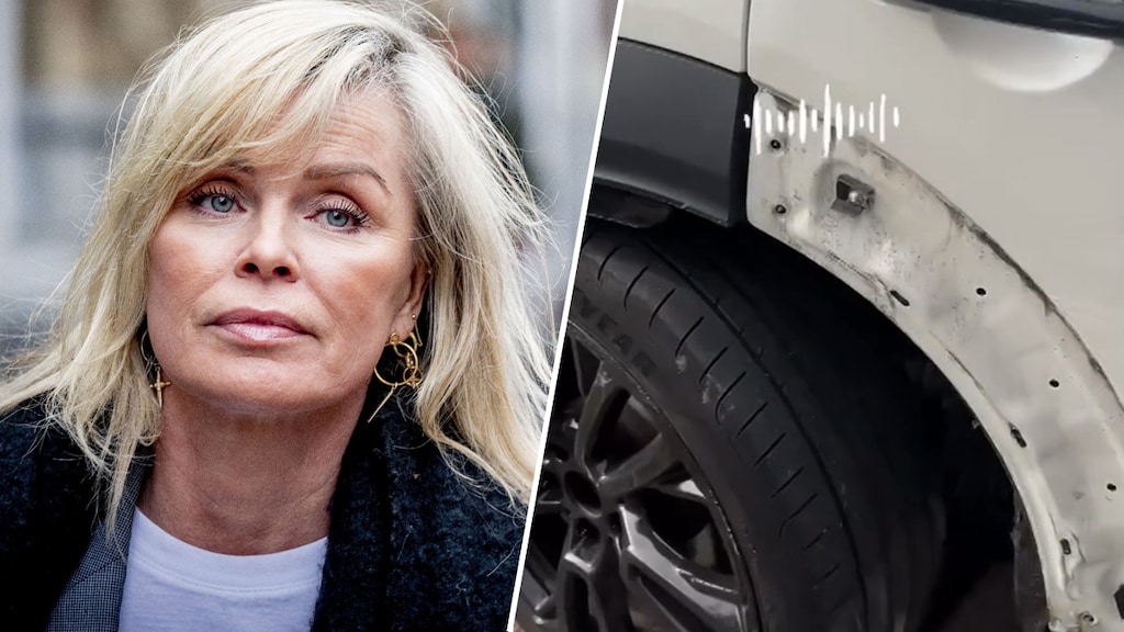 Auto van Bridget Maasland aan gort gereden, dader op de vlucht