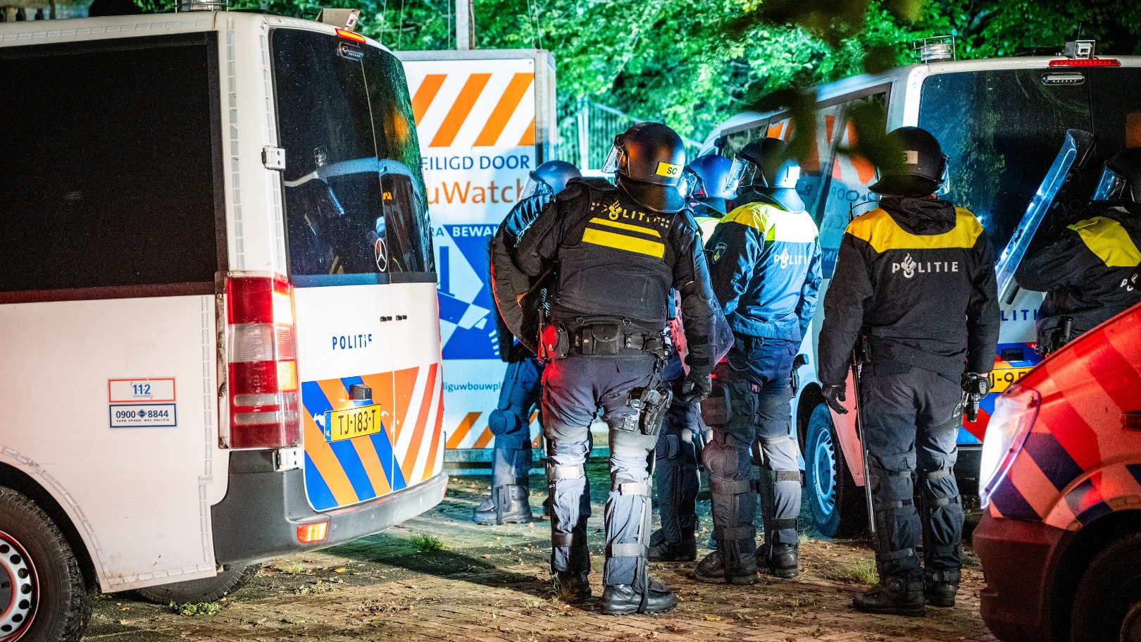 Ontruiming Huize Ivicke in Wassenaar afgerond, 33 krakers aangehouden