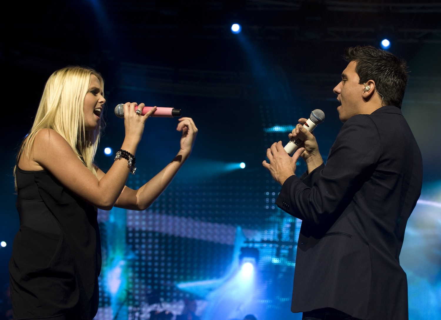 Jan & Monique Smit tijdens de Leef Je Uit Tour in Ahoy in 2010