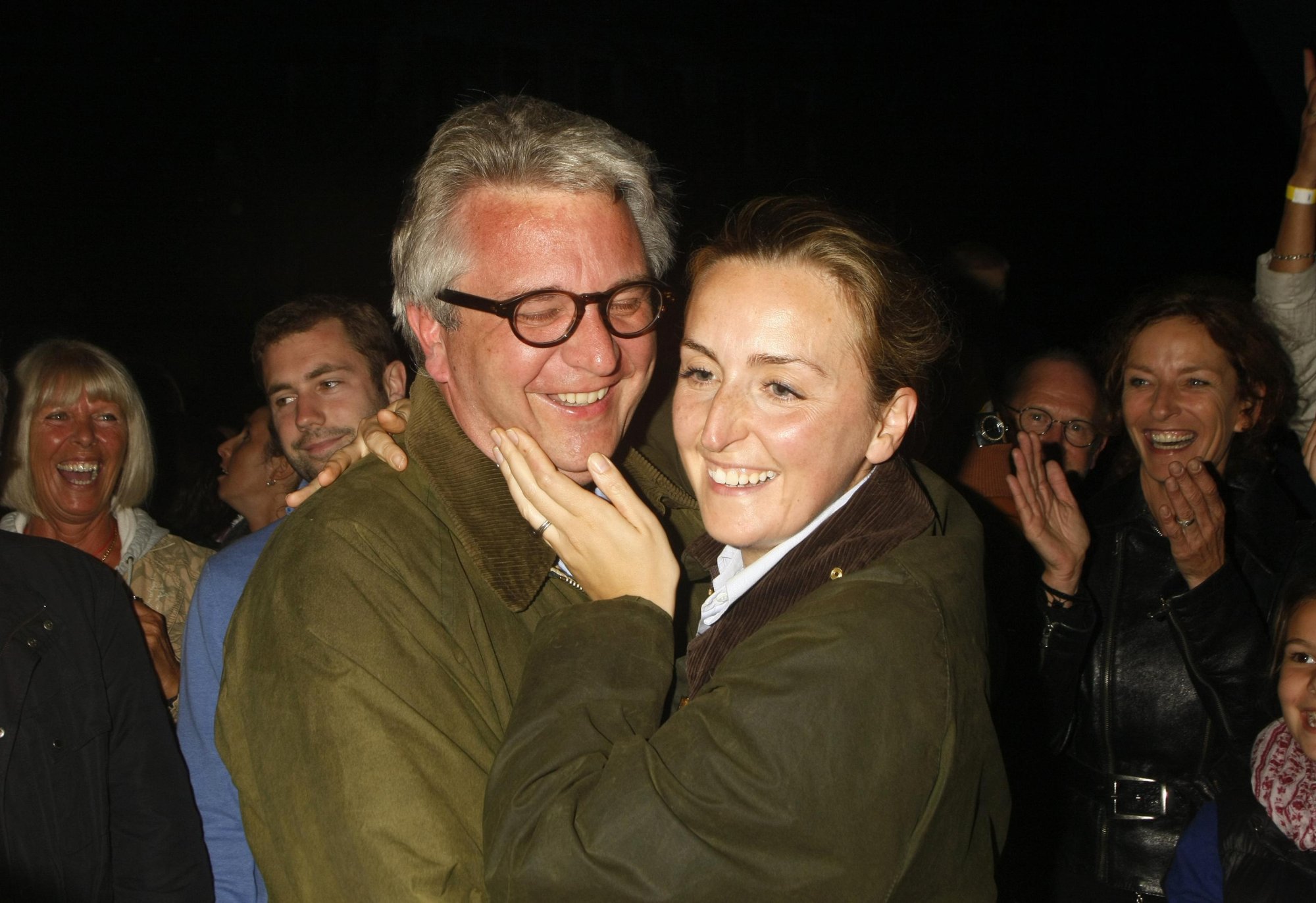 Prins Laurent en prinses Clair tijdens Bal National-viering in 2011