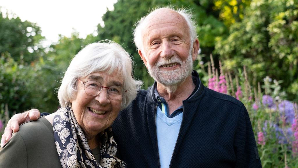 Hans met zijn vrouw Annemarie, met wie hij 60 jaar getrouwd is.