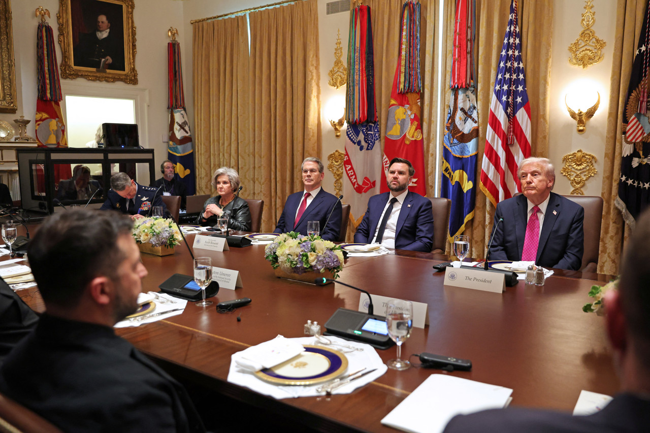 De ontmoeting tussen Zelensky en Trump in het Witte Huis. 