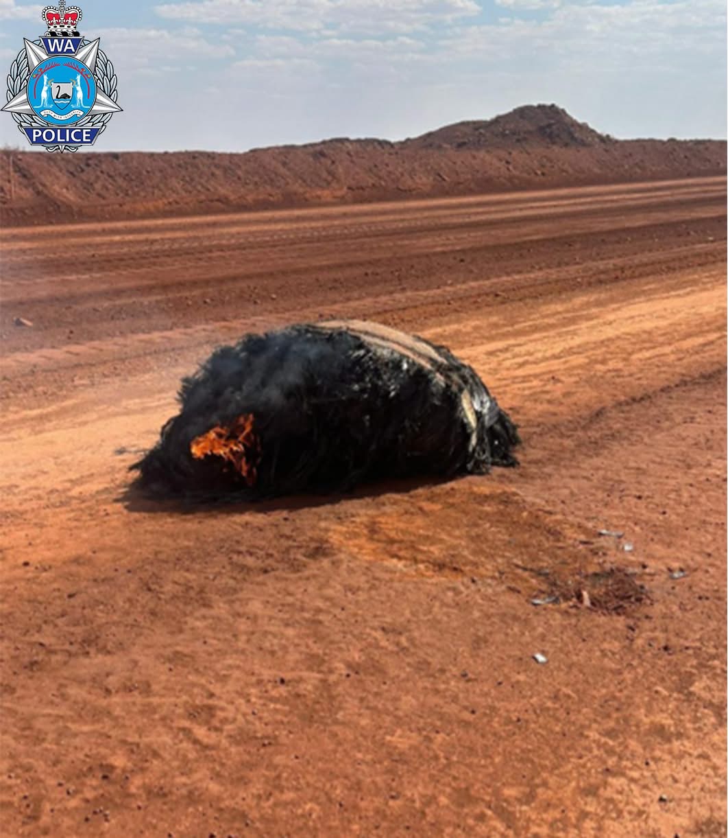 Het aangetroffen ruimtepuin. 