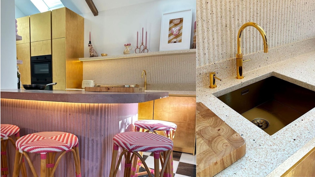 Ruben en Eva maakten een keuken van bladgoud: 'Gewoon geprobeerd, velletje voor velletje'