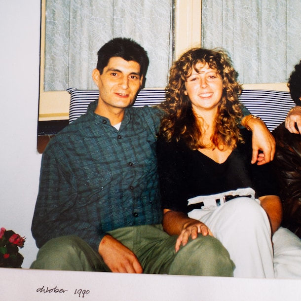 Met Sebastián, een paar maanden voor zijn overlijden.