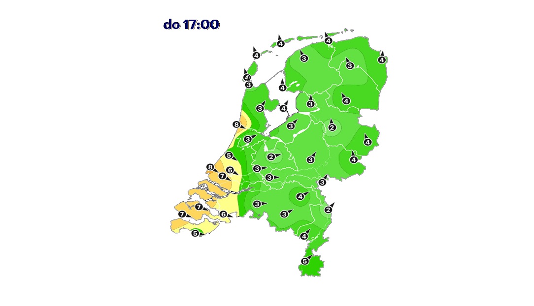 Windstoten tot 130 km/u mogelijk: zo hard waait het nu bij jou