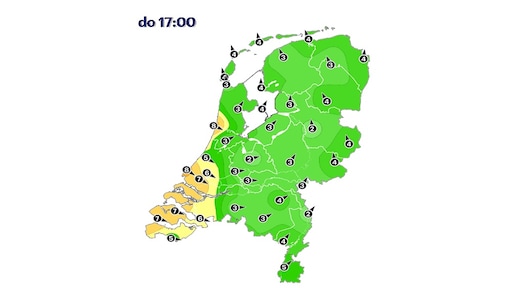 Windstoten tot 130 km/u mogelijk: zo hard waait het nu bij jou