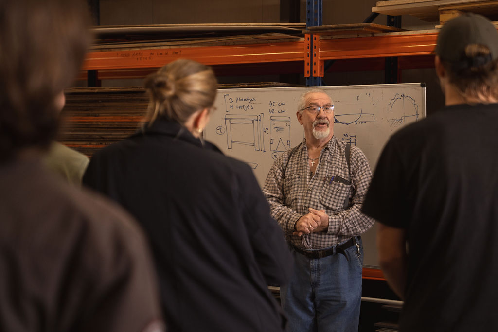 Peter tijdens het ambachtscollege.