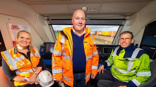 Prorail test zelfrijdende goederentrein: 'Met bloed, zweet en tranen'