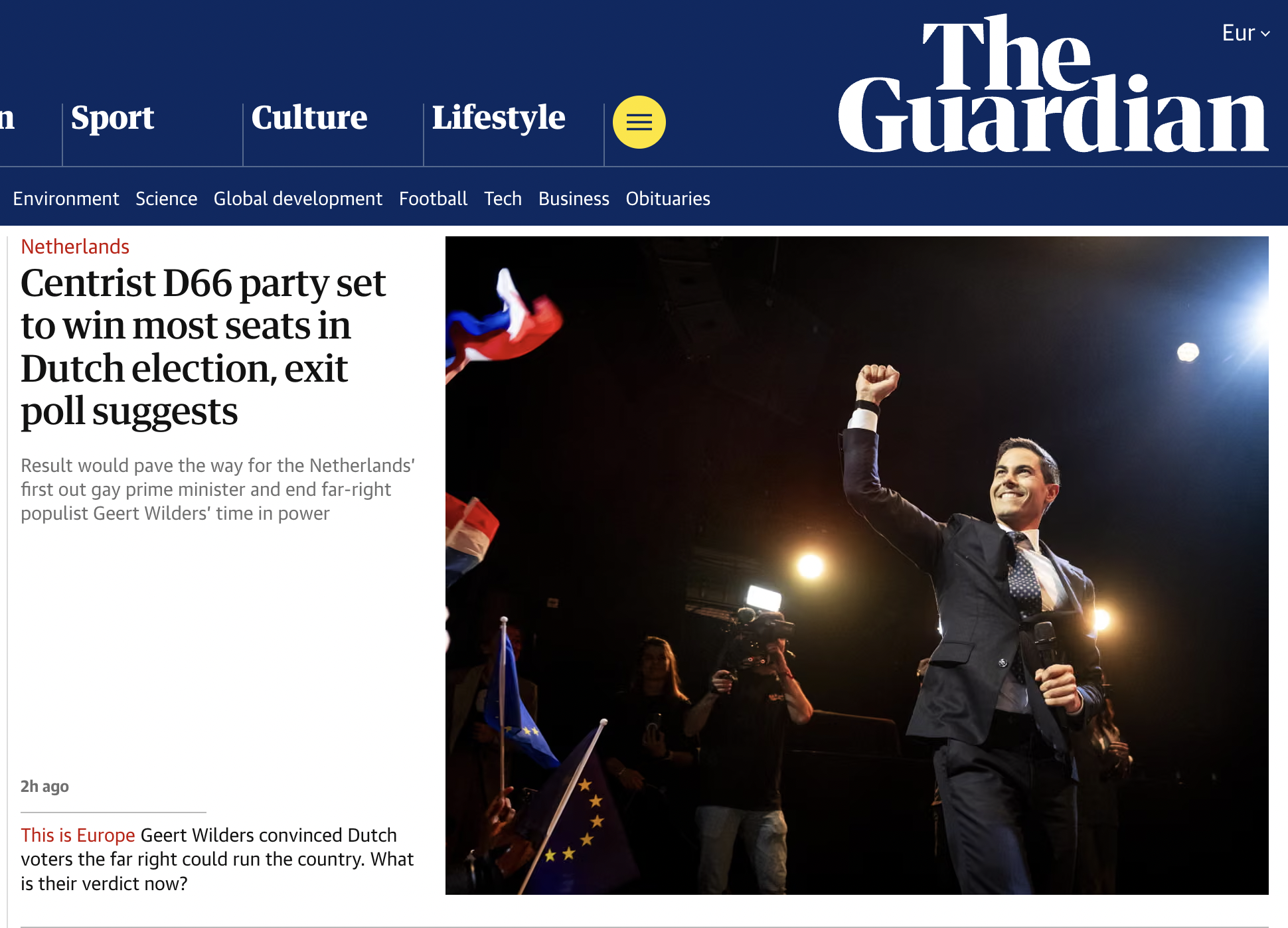 Aandacht voor de verkiezingen in The Guardian.