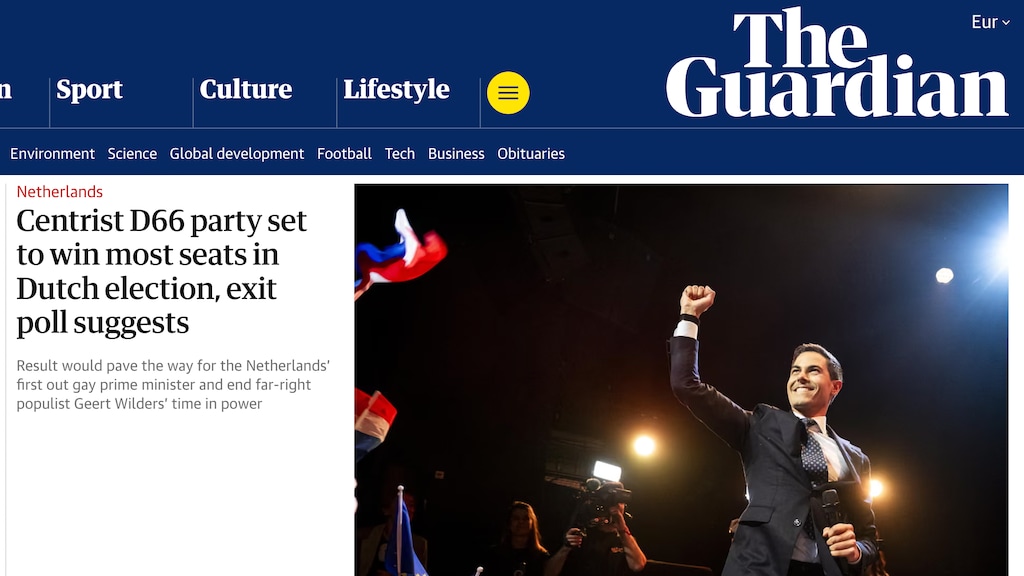 Aandacht voor de verkiezingen in The Guardian.