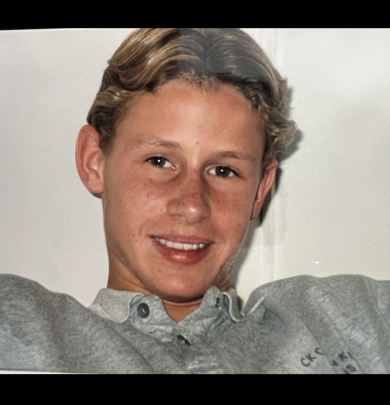 Ewout als 14-jarige.