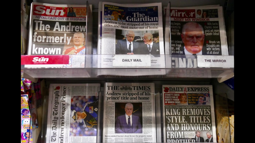 Britse kranten staan vandaag vol met nieuws over Andres. Foto: ANP / Geoffrey Swaine / Shutterstock