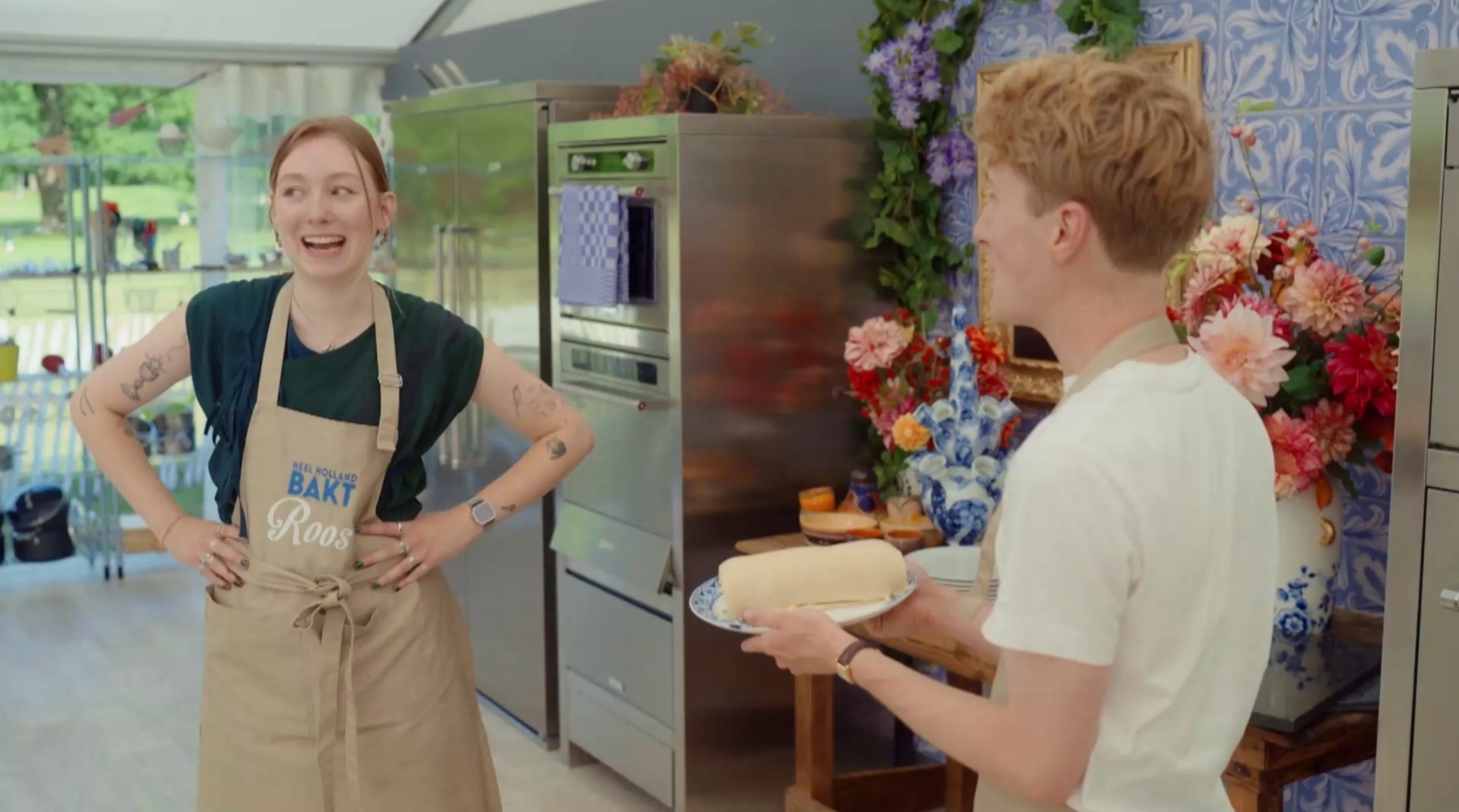 Paniekmoment in Heel Holland Bakt: 'Iemand heeft mijn rolcake gepakt'