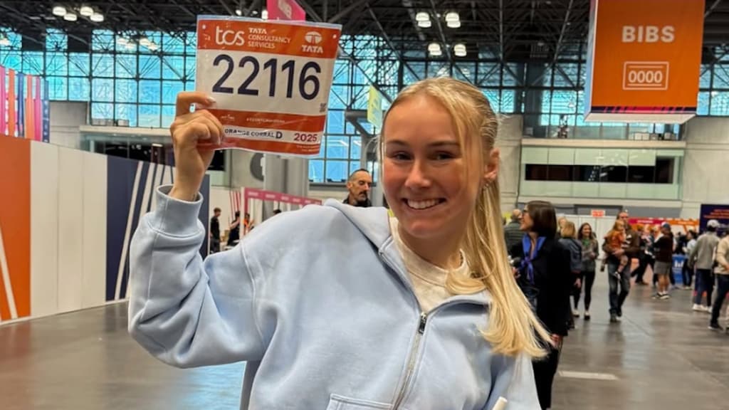 Myron Koops loopt marathon dwars door de pijn heen: 'Mega trots'