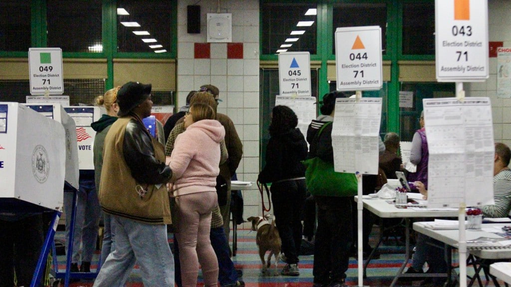 Inwoners van New York gingen gisteren naar de stembus.