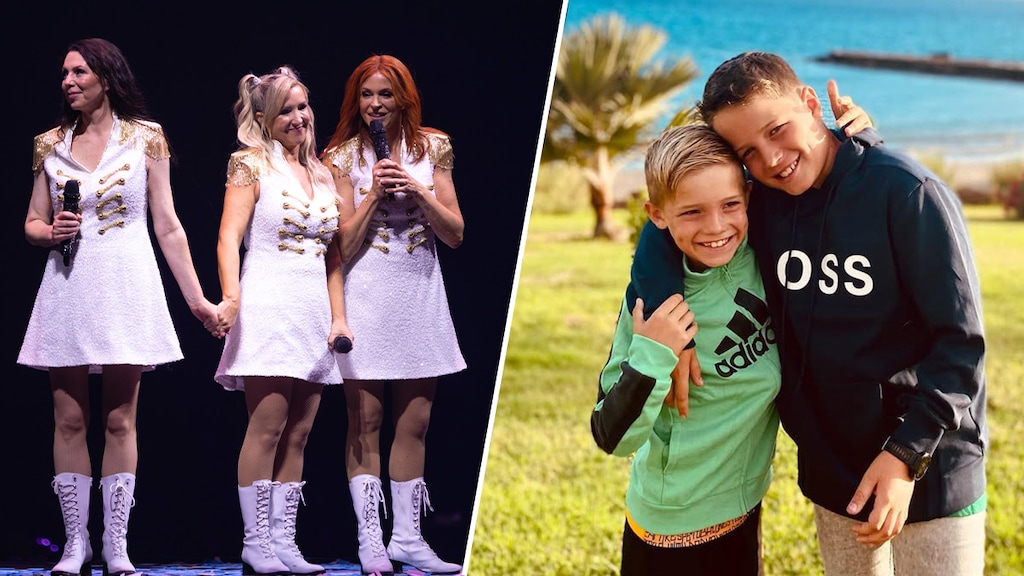 Zonen van Kathleen Aerts 'starstruck' door eigen moeder bij K3-reünie: 'Zo schattig om te zien'