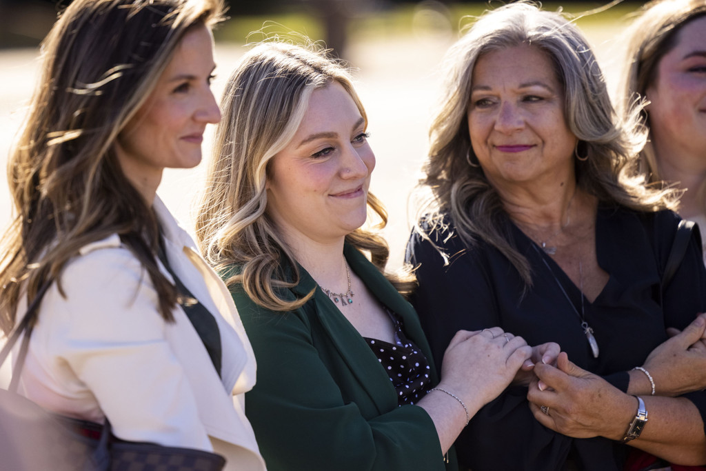 Opluchting bij Abigail Zwerner na de uitspraak van de jury.