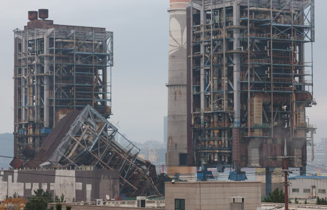 Drie doden bij instorten elektriciteitscentrale in Zuid-Korea